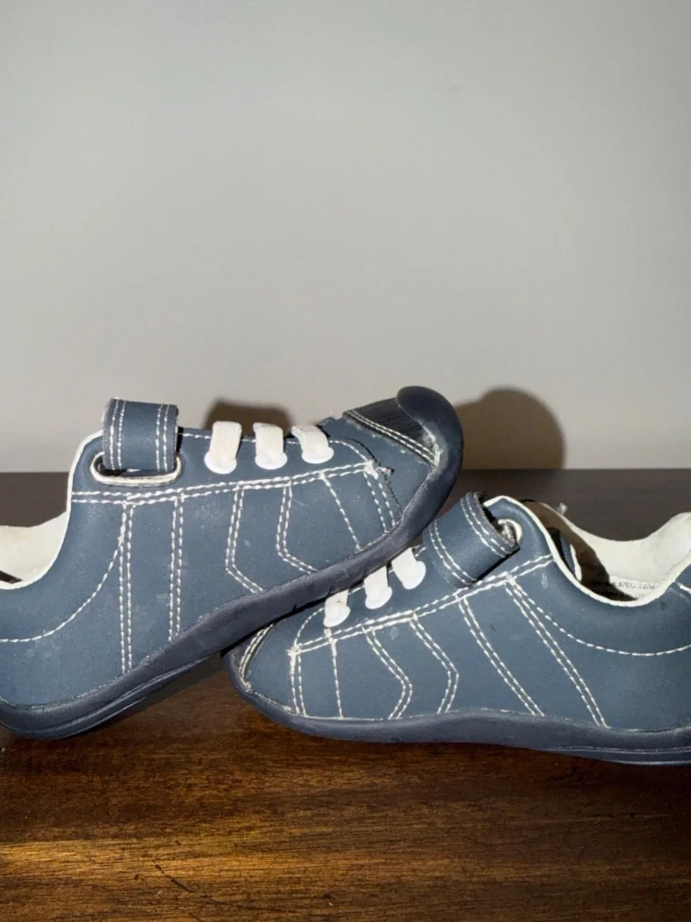 Pediped Toddler Boy's Navy Jake Shoe Sz 22 US 6-6.5 Leather Walking Supportive